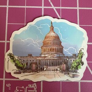 💜13/$13 +Bundle Sticker Sale | Travel U.S. Capitol Building Washington, D.C.
